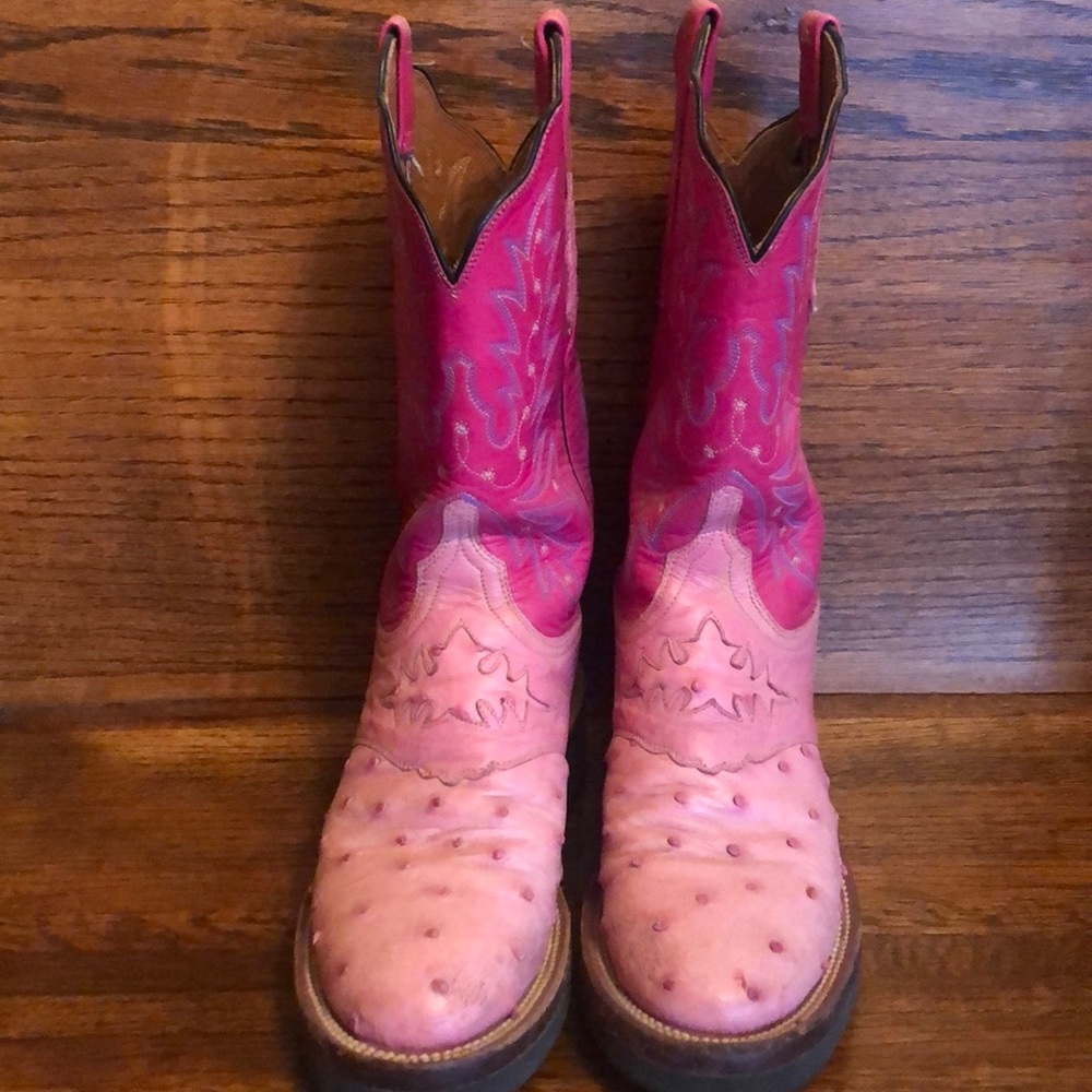 Pink boots